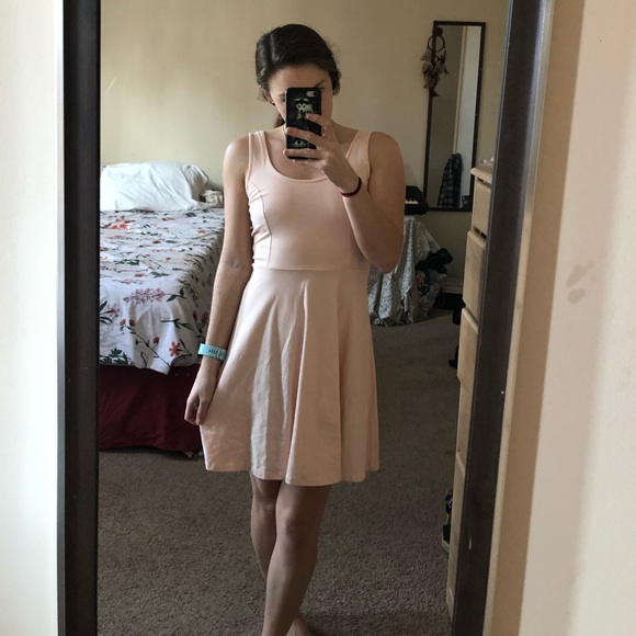 pink skater dress forever 21 A playful mini dress with a vintage-inspired appeal